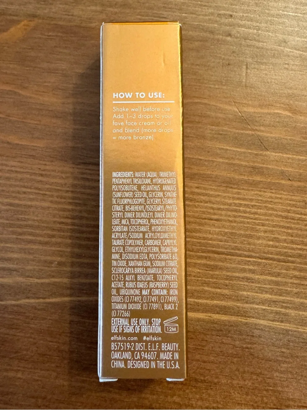 elf bronzing drops